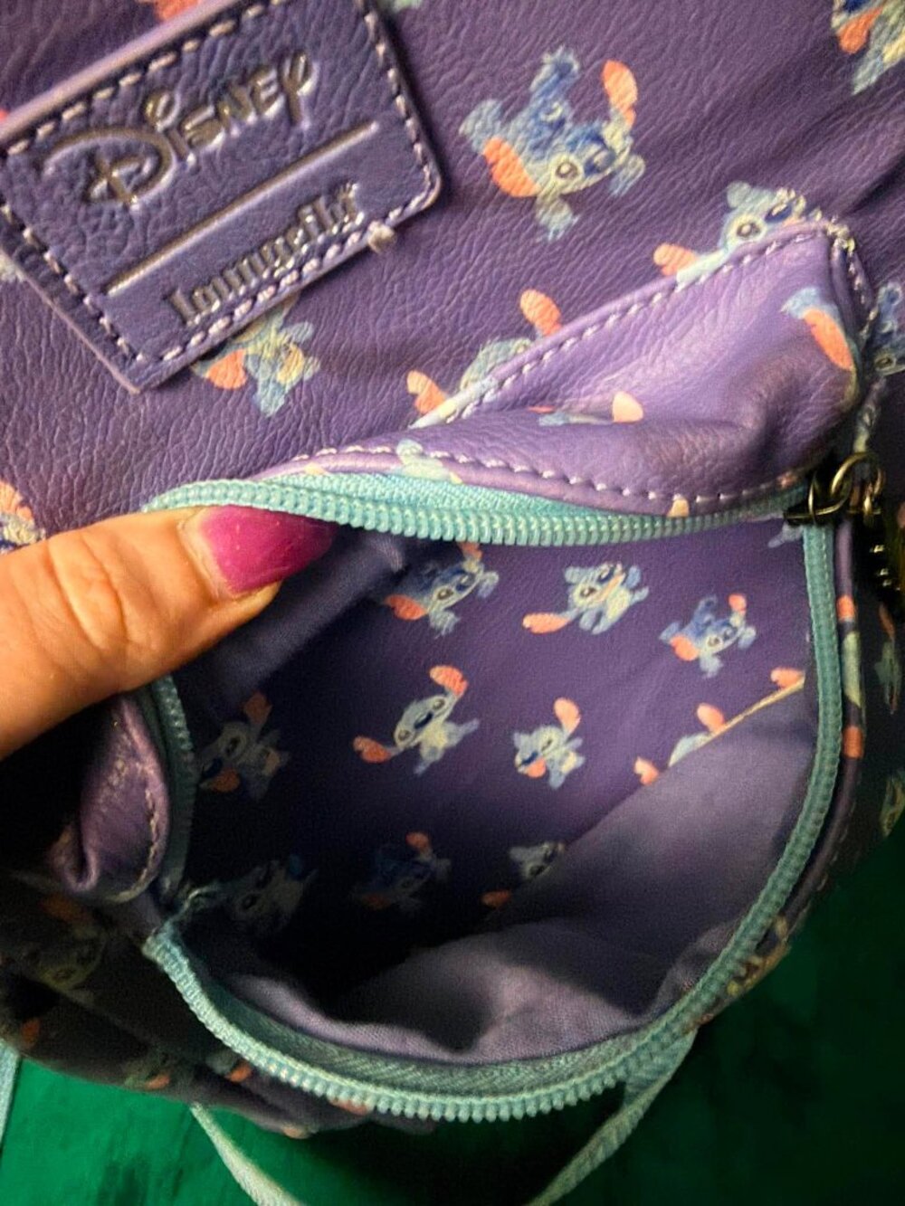 Disney Loungefly Stitch All-Over Print Mini Backpack - Picture 6 of 6